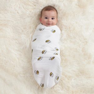 swaddle-muslin-baby-smiling-bee-icon